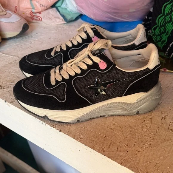 Black and Silver Women's Sneakers - Picture 3 of 3